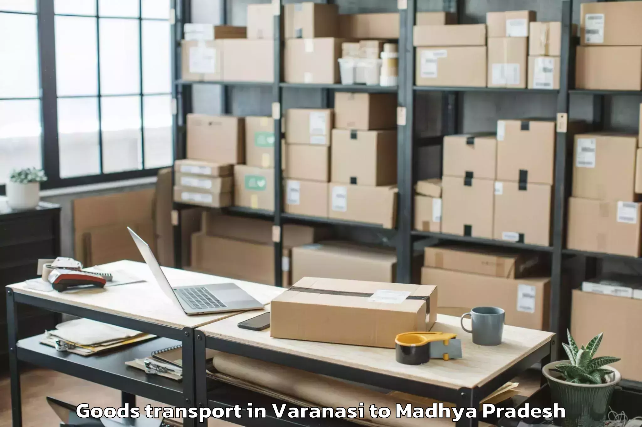 Book Your Varanasi to Manpur Goods Transport Today